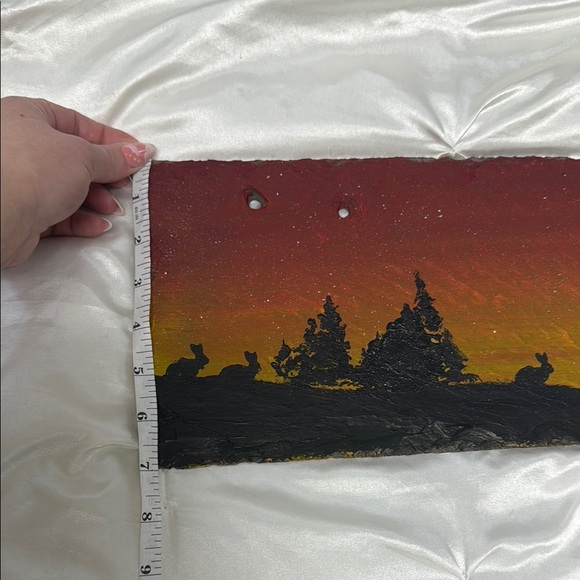 Sunset Painting on Stone Slab - Picture 3 of 4